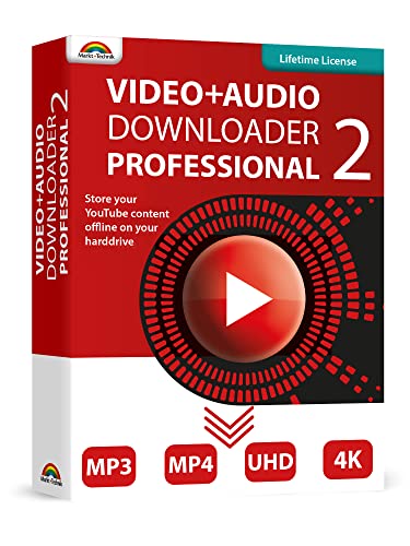 Video and Audio Downloader PRO 2 software for YouTube – download your favorite YouTube videos as MP4 video or MP3 audio – compatible with Windows 11, 10, 8 von Markt + Technik