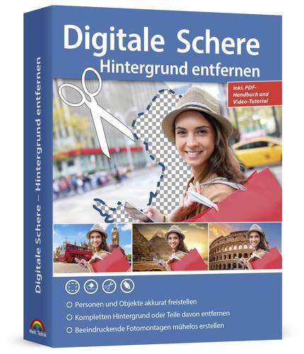 Markt & Technik Digitale Schere - Hintergrund entfernen Vollversion, 1 Lizenz Windows Bildbearbeitun von Markt & Technik