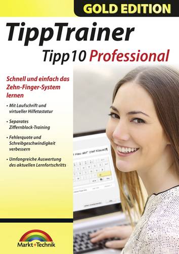 Markt & Technik TippTrainer Tipp10 Professional Gold Edition Vollversion, 1 Lizenz Windows Lern-Soft von Markt & Technik