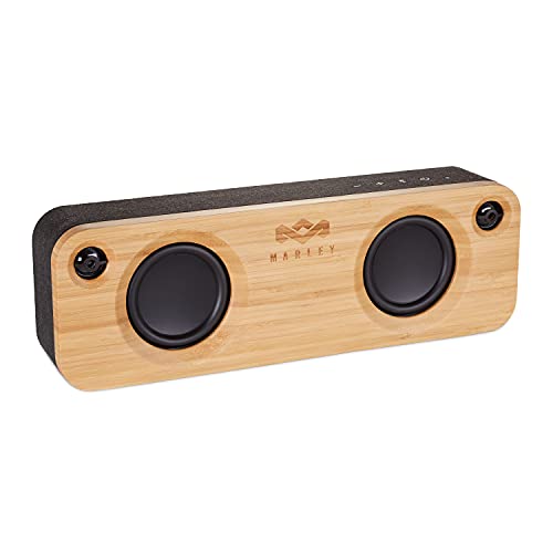 House of Marley Get Together, Bluetooth-Lautsprecher aus nachhaltigem Bambus, tragbare kabellose Box mit integrierter Powerbank, Aux-In & Mikrofon, 8 Stunden Musikgenuss mit einer Ladung - Schwarz House of Marley Get Together, Bluetooth-Lautsprecher aus nachhaltigem Bambus, tragbare kabellose Box mit integrierter Powerbank, Aux-In & Mikrofon, 8 Stunden Musikgenuss mit einer Ladung - Schwarz von Marley