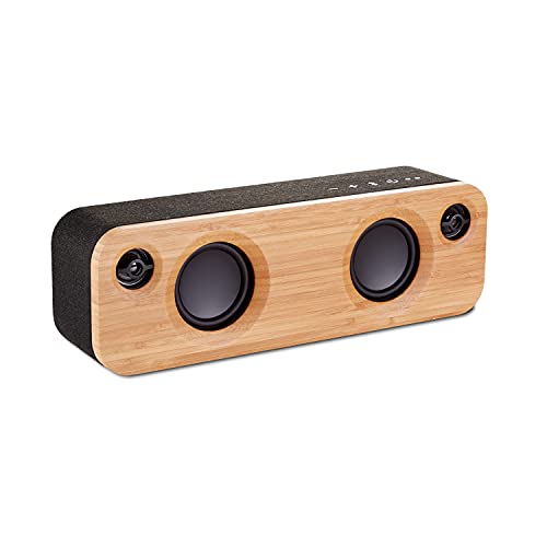 House of Marley Get Together Mini - tragbare Bluetooth Box, 2.5'' Subwoofer & 1' Hochtöner, 10 Std. Akkulaufzeit, Aux-In, Laden per USB, Lautsprecher Telefonie für iPhone, iPad, Samsung etc - Black von Marley