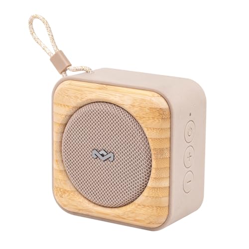 Marley Roots Bluetooth Lautsprecher – Kleine tragbare Lautsprecher Bluetooth Box für Reisen & Outdoor, IP67 wasserdicht, 10 Stunden Spielzeit - Mini Wireless Lautsprecher für Handy, Creme von Marley