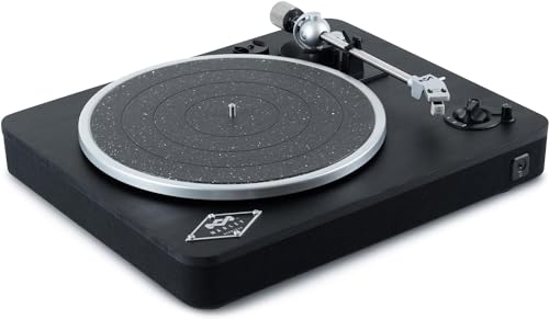 House of Marley Stir It Up Wireless Bluetooth Plattenspieler Schwarz - Nachhaltig gefertigter Vinyl Player mit Vorverstärker, Schallplattenspieler mit Audio Technica Tonabnehmer, Amazon Exklusiv von Marley