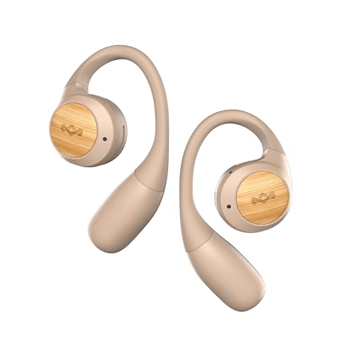 Marley House of Liberate Open Ear Kopfhörer Bluetooth - Open Ear Headphones mit Mikrofon, Open Earbuds mit 20 Std. Spielzeit, USB-C Ladeetui, Nachhaltige Materialien, Ohrbügel, Crème Marley House of Liberate Open Ear Kopfhörer Bluetooth - Open Ear Headphones mit Mikrofon, Open Earbuds mit 20 Std. Spielzeit, USB-C Ladeetui, Nachhaltige Materialien, Ohrbügel, Crème von Marley