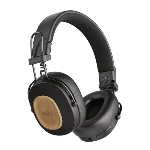 House of Marley Positive Vibration Riddim kabellose On-Ear Bluetooth Kopfhörer - 50 Std. Spielzeit, Faltbare Kopfhörer mit Mikrofon, USB-C Schnellladen, nachhaltige Materialien, Schwarz House of Marley Positive Vibration Riddim kabellose On-Ear Bluetooth Kopfhörer - 50 Std. Spielzeit, Faltbare Kopfhörer mit Mikrofon, USB-C Schnellladen, nachhaltige Materialien, Schwarz von Marley