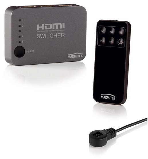 Connect 350 UHD HDMI-Verteiler anthrazit von Marmitek