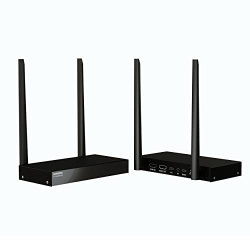 4K Drathlose HDMI Extender - Marmitek WHE4-4K60 - Ultra HD - Flächendeckendes Bereich - Infrarot Rückgabefunktion - USB Tastatur und Maus Unterstützung 4K Drathlose HDMI Extender - Marmitek WHE4-4K60 - Ultra HD - Flächendeckendes Bereich - Infrarot Rückgabefunktion - USB Tastatur und Maus Unterstützung von Marmitek