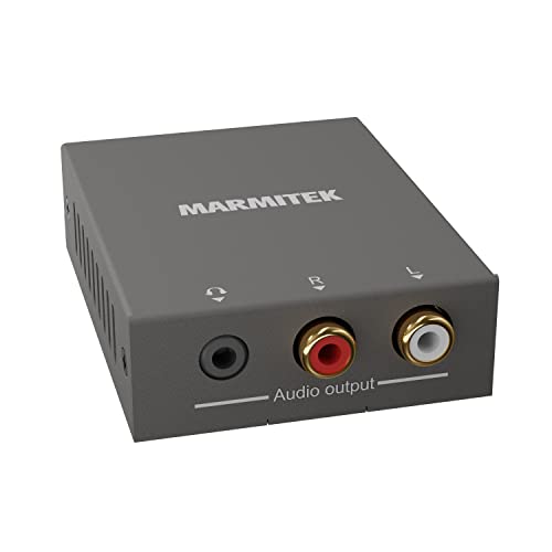 HDMI Extractor CEC - Marmitek CEC130 - Leite das Audio Signal vom Fernseher zum Verstärker ohne ARC - Unterstützt Volumenreglung über CEC - HDMI Konverter - HDMI Audio Interface - 4K60 - HDR von Marmitek
