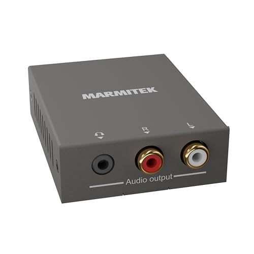 HDMI Extractor CEC - Marmitek CEC130 - Leite das Audio Signal vom Fernseher zum Verstärker ohne ARC - Unterstützt Volumenreglung über CEC - HDMI Konverter - HDMI Audio Interface - 4K60 - HDR von Marmitek