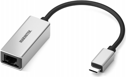 Marmitek 08373 Kabeladapter USB Type-C RJ-45 Schwarz - Silber (8373) von Marmitek