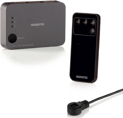 Marmitek Connect 310 UHD 2.0 - HDMI - 2.0b - Schwarz - 18 Gbit/s - 600 MHz - 2560 x 2048 Pixel (8365) von Marmitek