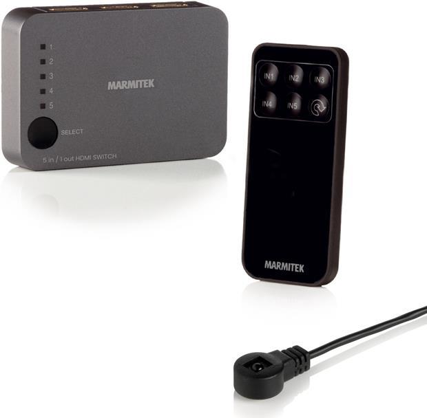 Marmitek Connect 350 UHD 2.0 - HDMI - 2.0b - Schwarz - 2160p - 18 Gbit/s - 600 MHz (8367) von Marmitek