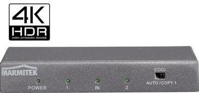 Marmitek Split 612 UHD - 2.0 - Video-/Audio-Splitter - 2 x HDMI - Desktop von Marmitek