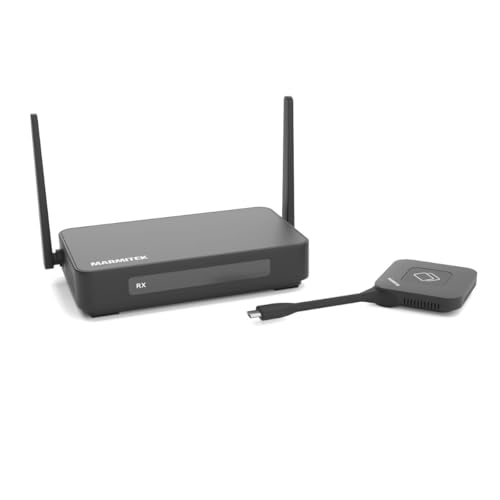 Stream 4K Pro KIT (1TX/1RX) - Drahtloses Präsentationssystem mit 1 Sender (USB-C Dongle) und 1 Empfänger - HDMI-Präsentationssystem - 4K-Konferenzlösung - Touchback - USB-C Wireless von Marmitek