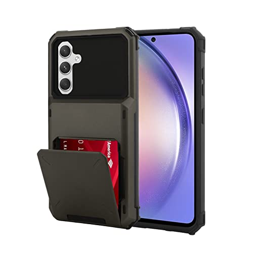 Marphe Schutzhülle für Samsung Galaxy A54 5G, mit Kreditkartenfächern, stoßfest, Hybrid-Schutzhülle, kompatibel mit Galaxy A54, Grau Marphe Schutzhülle für Samsung Galaxy A54 5G, mit Kreditkartenfächern, stoßfest, Hybrid-Schutzhülle, kompatibel mit Galaxy A54, Grau von Marphe