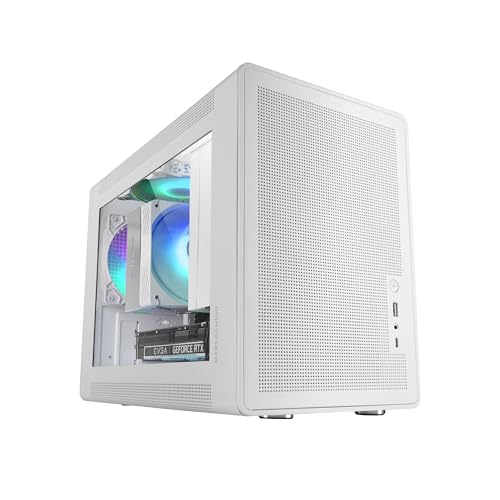 MARS GAMING MC-XPS, Ultrakompaktes MicroATX-Gehäuse, Gehärtetes Glas + Mesh-Panels, FRGB 120mm-Lüfter, Mesh-Kühltechnologie, Dual-PSU-Unterstützung für ATX und SFX, Mini-Tower PC USB-C, Weiß MARS GAMING MC-XPS, Ultrakompaktes MicroATX-Gehäuse, Gehärtetes Glas + Mesh-Panels, FRGB 120mm-Lüfter, Mesh-Kühltechnologie, Dual-PSU-Unterstützung für ATX und SFX, Mini-Tower PC USB-C, Weiß von Mars Gaming