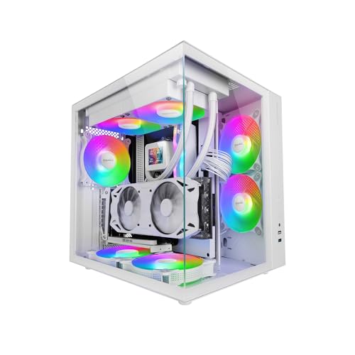 Mars Gaming MCV-ONE, Gaming-Gehäuse ATX, Durchgehendes Gehärtetes Doppelglas, Rückseitiger FRGB-Lüfter 12cm, Zwei-Kammer-Struktur, Kompaktes Mid-Tower, Wasserkühlungsunterstützung bis 240mm, Weiß Mars Gaming MCV-ONE, Gaming-Gehäuse ATX, Durchgehendes Gehärtetes Doppelglas, Rückseitiger FRGB-Lüfter 12cm, Zwei-Kammer-Struktur, Kompaktes Mid-Tower, Wasserkühlungsunterstützung bis 240mm, Weiß von Mars Gaming
