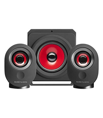 Mars Gaming MSX, Lautsprecher PC 35 W, 5 Multimedia-Modi, Subwoofer 2.1, Klinke 3,5 mm von Mars Gaming