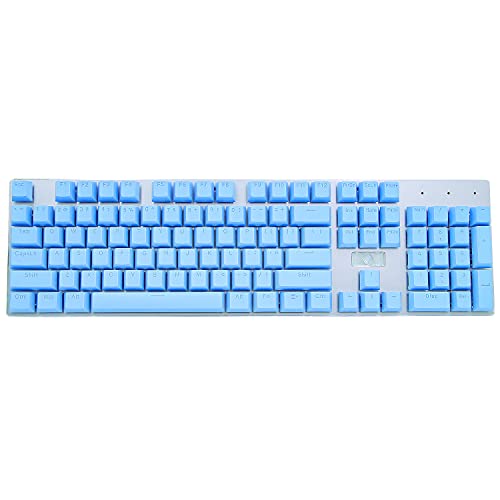 Marshopper Mechanische Tastatur-Tastenkappen mit 104 Tasten (Material: ABS), hellblau von MarsHopper