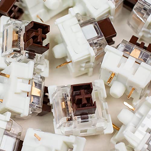 OUTEMU Brown Switch 3-Pin Key Switch Replacen - Cherry MX Äquivalent DIY Austauschbare Schalter für mechanische Gaming Tastaturen (90 Stück) von MarsHopper