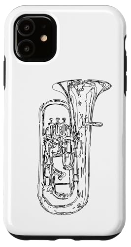Euphonium Skizze Blasmusiker Marschkapelle Euphoniumspieler Hülle für iPhone 11 Euphonium Skizze Blasmusiker Marschkapelle Euphoniumspieler Hülle für iPhone 11 von Marschkapellen Geschenke für Blasmusiker