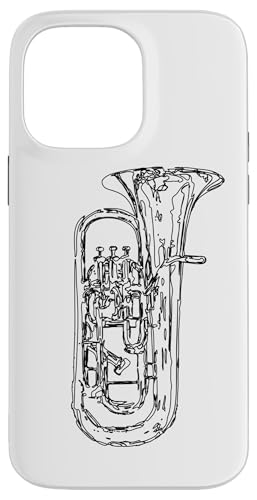 Euphonium Skizze Blasmusiker Marschkapelle Euphoniumspieler Hülle für iPhone 14 Pro Max Euphonium Skizze Blasmusiker Marschkapelle Euphoniumspieler Hülle für iPhone 14 Pro Max von Marschkapellen Geschenke für Blasmusiker