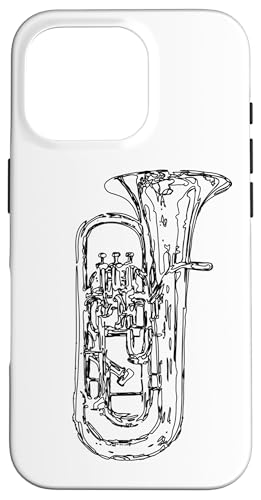 Euphonium Skizze Blasmusiker Marschkapelle Euphoniumspieler Hülle für iPhone 16 Pro Euphonium Skizze Blasmusiker Marschkapelle Euphoniumspieler Hülle für iPhone 16 Pro von Marschkapellen Geschenke für Blasmusiker