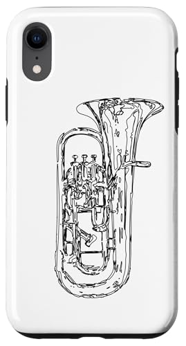 Euphonium Skizze Blasmusiker Marschkapelle Euphoniumspieler Hülle für iPhone XR von Marschkapellen Geschenke für Blasmusiker
