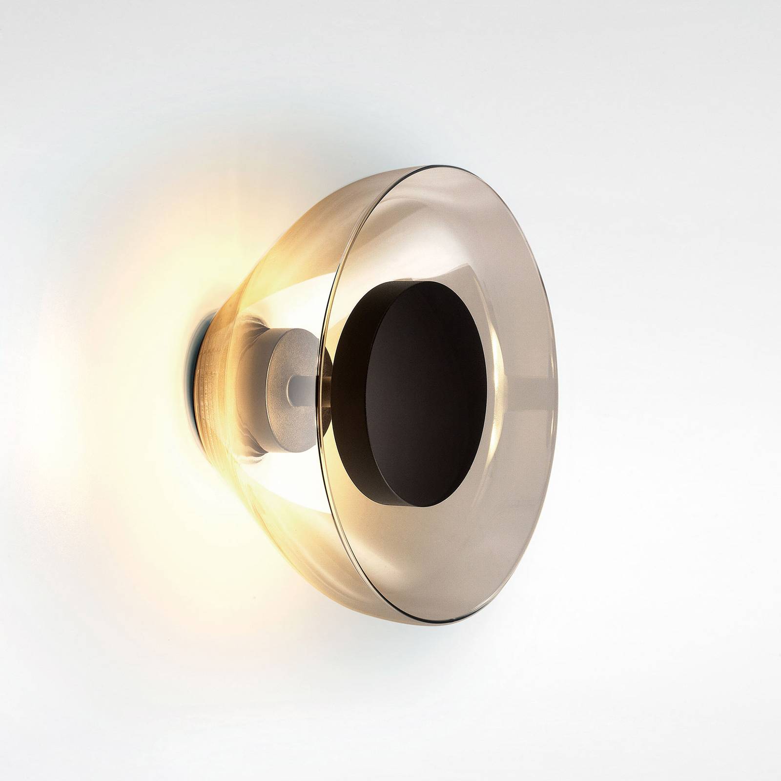 MARSET Aura LED-Wandleuchte, Ø 18 cm, rauchgrau von Marset