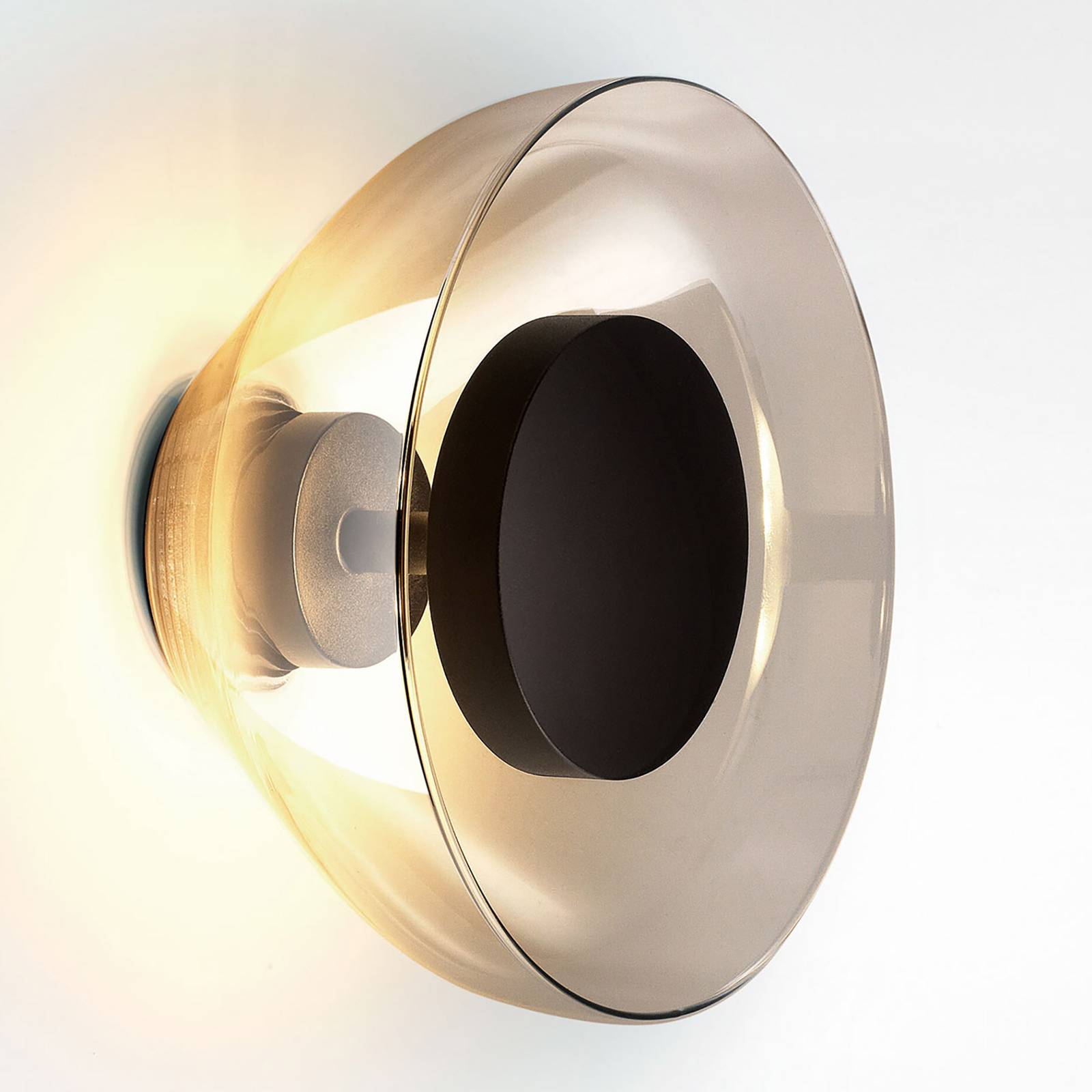 MARSET Aura LED-Wandleuchte, Ø 18 cm, rauchgrau MARSET Aura LED-Wandleuchte, Ø 18 cm, rauchgrau von Marset