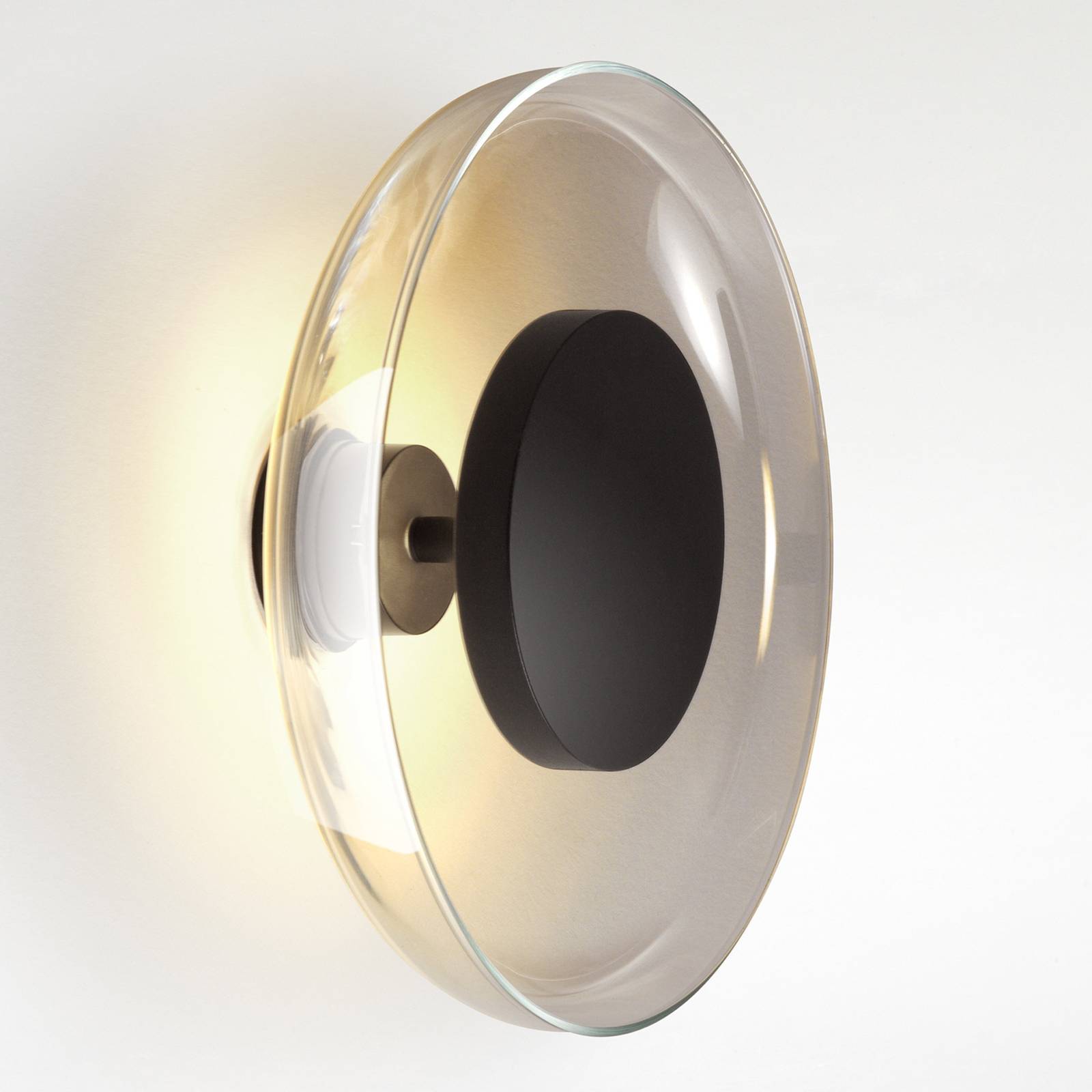 MARSET Aura LED-Wandleuchte, Ø 25 cm, rauchgrau MARSET Aura LED-Wandleuchte, Ø 25 cm, rauchgrau von Marset