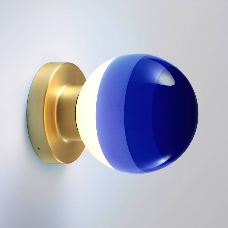 MARSET Dipping Light A2 LED-Wandlampe, blau/gold von Marset