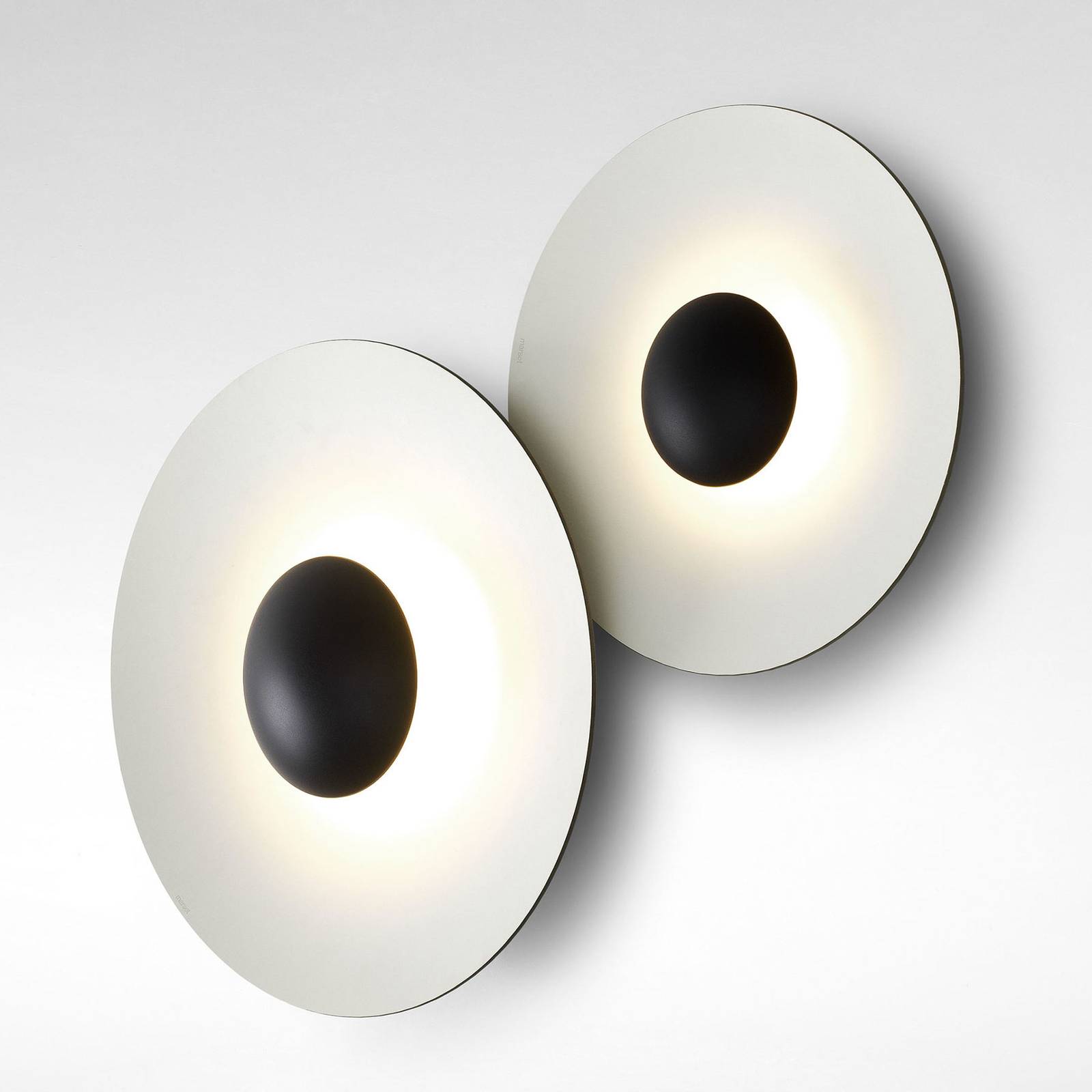MARSET Ginger 32C LED-Wandlampe Ø32cm eiche/weiß MARSET Ginger 32C LED-Wandlampe Ø32cm eiche/weiß von Marset