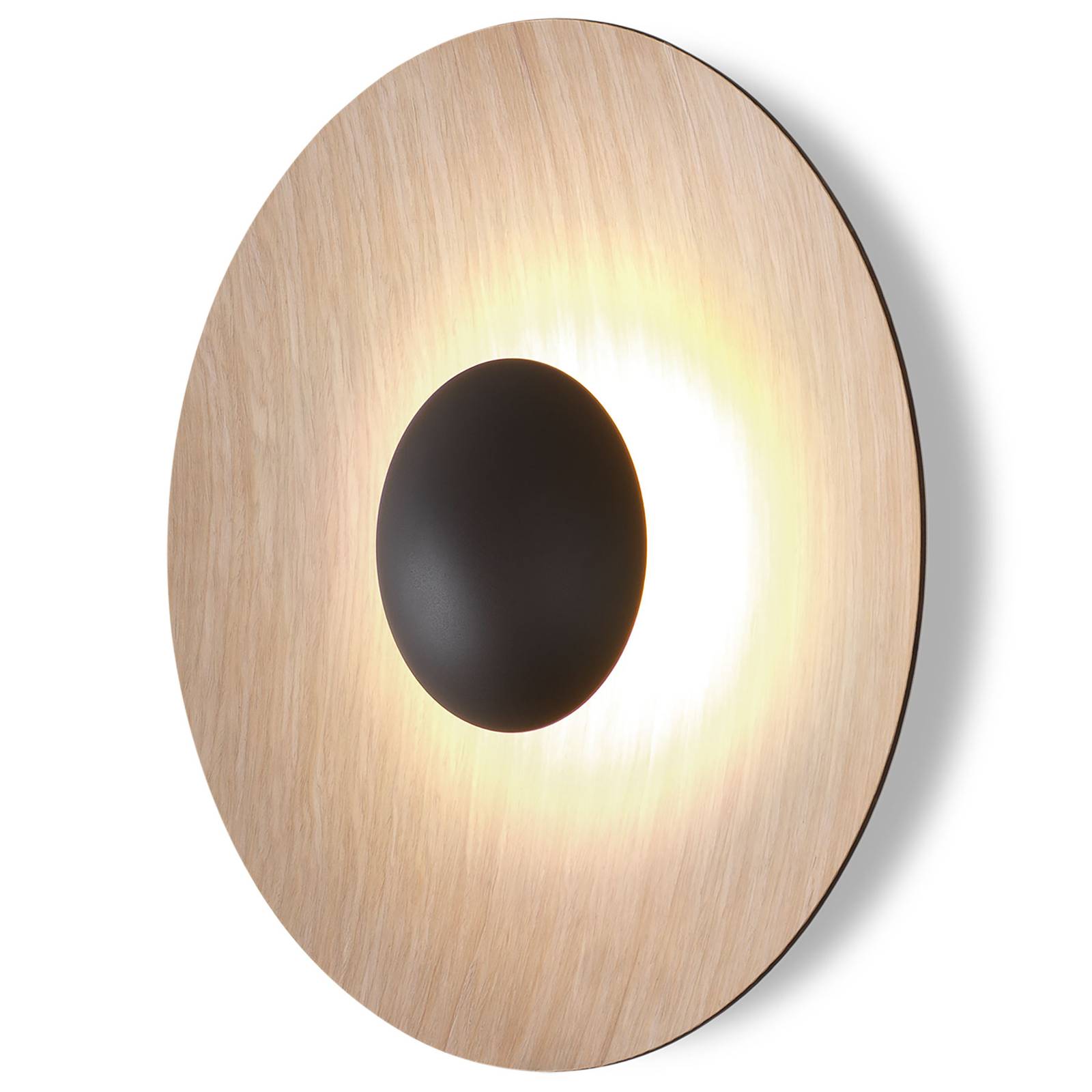 MARSET Ginger 42C LED-Wandlampe Ø42cm eiche/eiche MARSET Ginger 42C LED-Wandlampe Ø42cm eiche/eiche von Marset