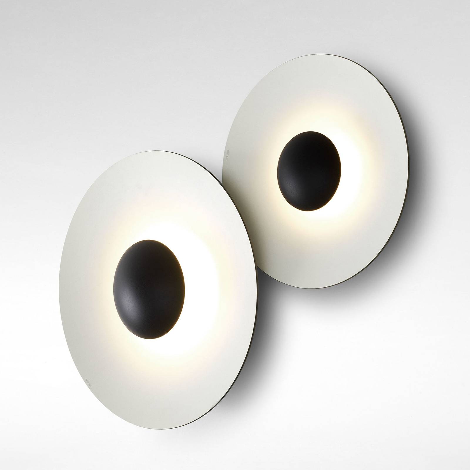 MARSET Ginger 42C LED-Wandlampe Ø42cm eiche/weiß MARSET Ginger 42C LED-Wandlampe Ø42cm eiche/weiß von Marset