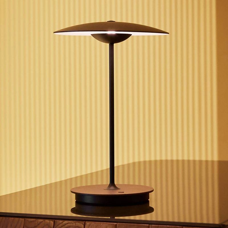 MARSET Ginger LED-Akkutischlampe Holz, eiche/weiß von Marset