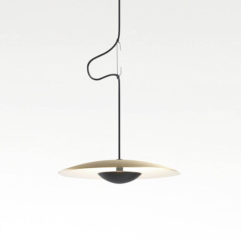 MARSET Ginger LED-Pendel, Triac Ø20cm messing/weiß von Marset