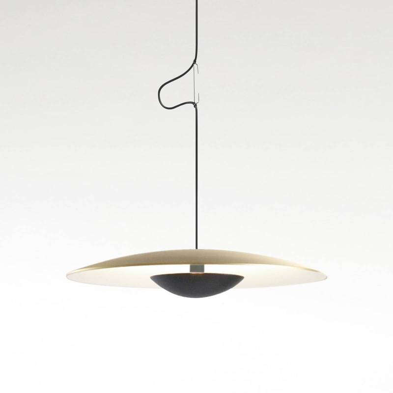 MARSET Ginger LED-Pendel, Triac Ø32cm messing/weiß von Marset