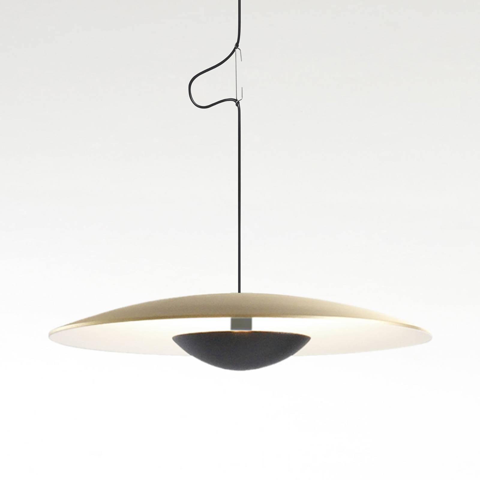 MARSET Ginger LED-Pendel, Triac Ø42cm messing/weiß MARSET Ginger LED-Pendel, Triac Ø42cm messing/weiß von Marset