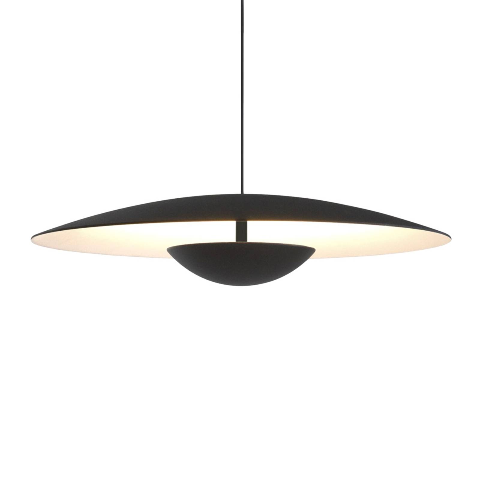 MARSET Ginger LED-Pendel, Triac Ø42cm schwarz/weiß MARSET Ginger LED-Pendel, Triac Ø42cm schwarz/weiß von Marset