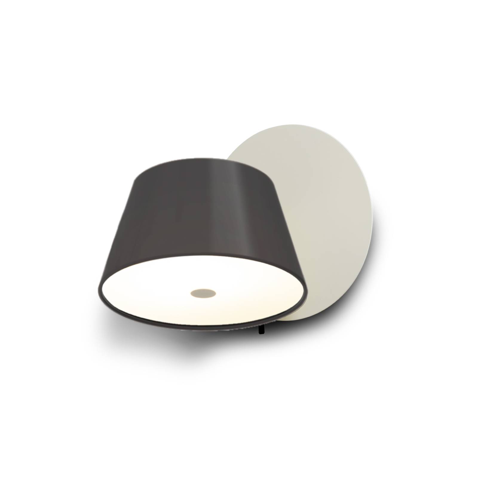 MARSET Tam Tam Wandleuchte 1fl matt weiß/schwarz MARSET Tam Tam Wandleuchte 1fl matt weiß/schwarz von Marset