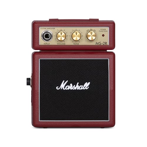 Marshall MS-2R MS2 Mini Amp, red [UK Import] von Marshall