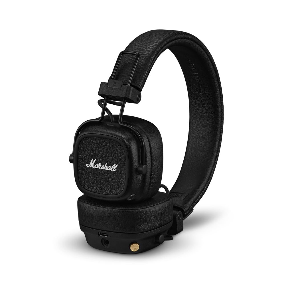 Marshall Major V On Ear Bluetooth Kopfhörer mit 100 Stunden Spielzeit schwarz von Marshall