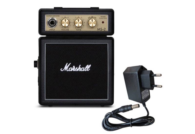 Marshall Marshall Gitarren-Verstärker MS-2 Micro Stack mit Netzteil Verstärker (Anzahl Kanäle: 1, 1 W, E-Gitarre) von Marshall