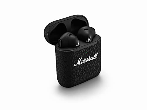 Marshall Minor III True Wireless In-ear Bluetooth Ohrhörer, Kabelloser Kopfhörer, 25 kabellose Stunden Akkukapazität - Schwarz, Einheitsgröße von Marshall