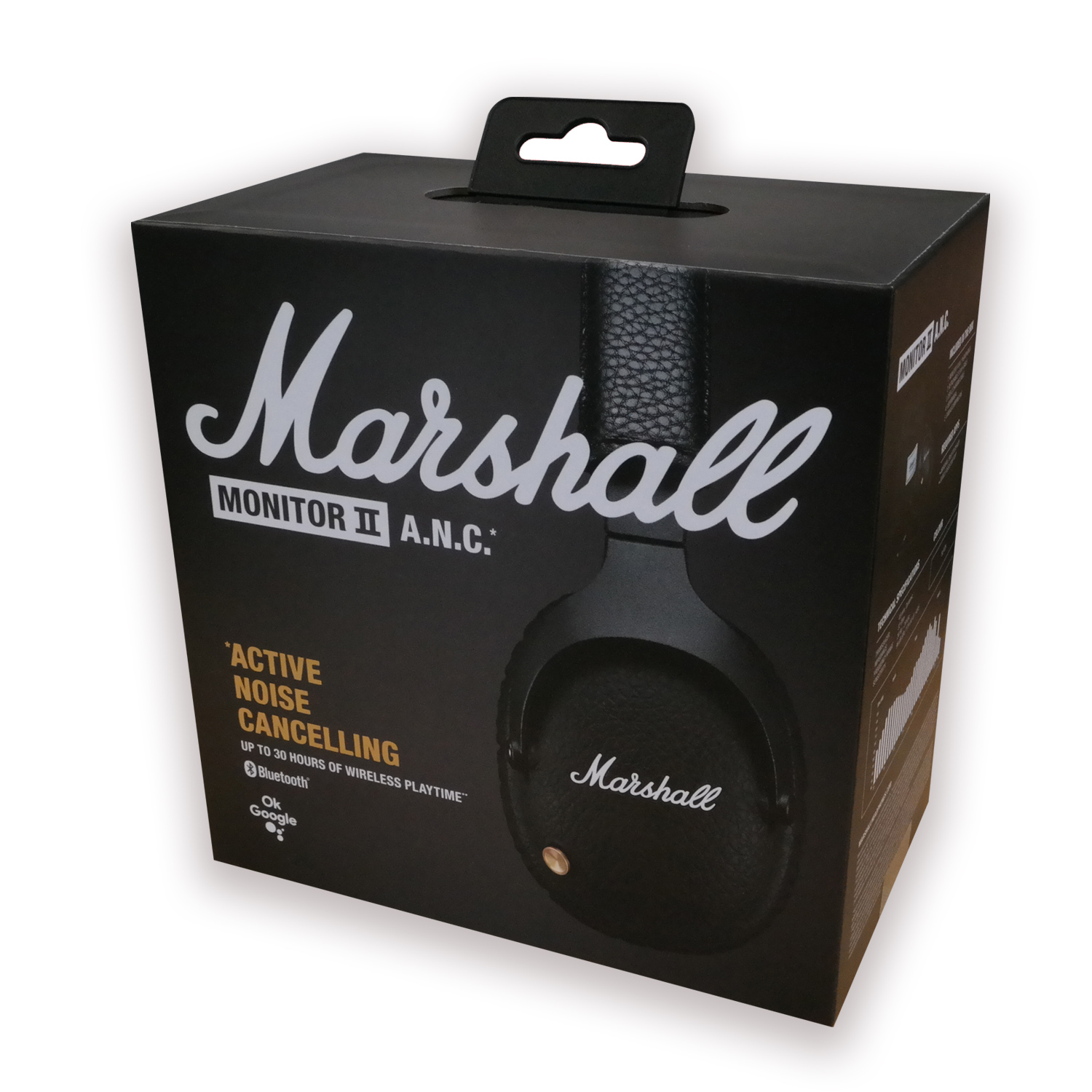 Marshall Monitor II  A.N.C Kabelloser Bluetooth Over-Ear Kopfhörer schwarz von Marshall