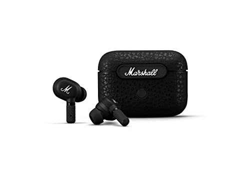 Marshall Motif ANC - True Wireless Active Noise Cancelling Geräuschunterdrückung In-ear Bluetooth Ohrhörer, Kabelloser Kopfhörer, 20 kabellose Stunden Akkukapazität - Schwarz Marshall Motif ANC - True Wireless Active Noise Cancelling Geräuschunterdrückung In-ear Bluetooth Ohrhörer, Kabelloser Kopfhörer, 20 kabellose Stunden Akkukapazität - Schwarz von Marshall