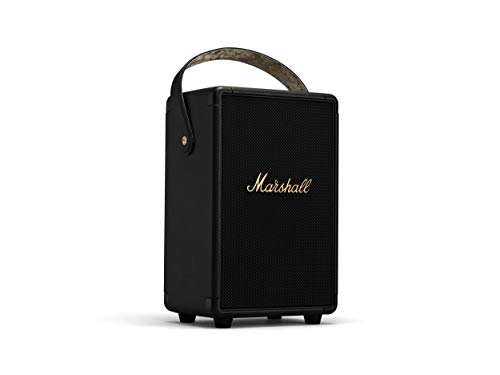 Marshall Tufton Outdoor Tragbarer Bluetooth Partylautsprecher, IPX2 wasserbeständig – Schwarz und Messing Marshall Tufton Outdoor Tragbarer Bluetooth Partylautsprecher, IPX2 wasserbeständig – Schwarz und Messing von Marshall