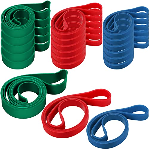 Marspark 15 Stück 127 cm, 68 cm und 58 cm Umzugsdecken, Gummibänder, extra groß, dick, wiederverwendbar, mehrfarbig, elastische Bänder für den Innen- und Außenbereich von Marspark
