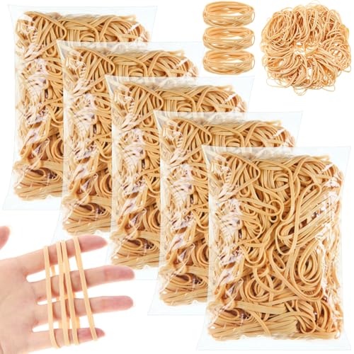 Marspark Gummibänder, Größe 33, Gummibänder, 3000 Stück, 2,3 kg, Beige, elastisch, für Büro, Heimbedarf Marspark Gummibänder, Größe 33, Gummibänder, 3000 Stück, 2,3 kg, Beige, elastisch, für Büro, Heimbedarf von Marspark